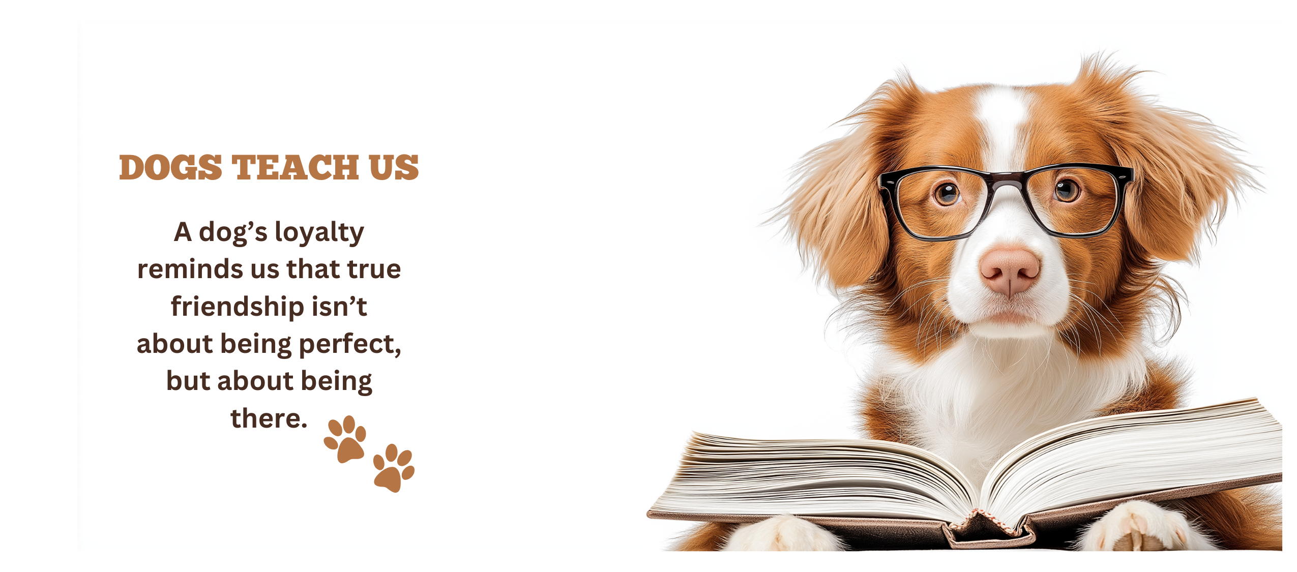 Dog showing calm companionship