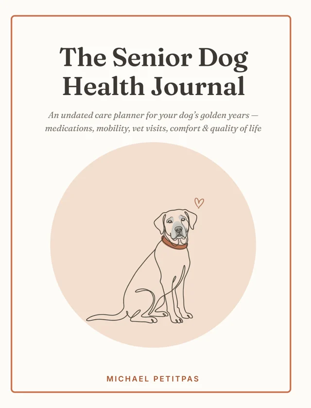 The Senior Dog Health Journal — undated care planner for a dog's golden years